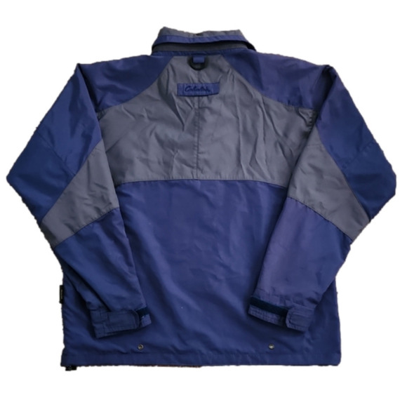 CABELA'S Gore-Tex Blue & Gray Windbreaker Jacket - Picture 3 of 11